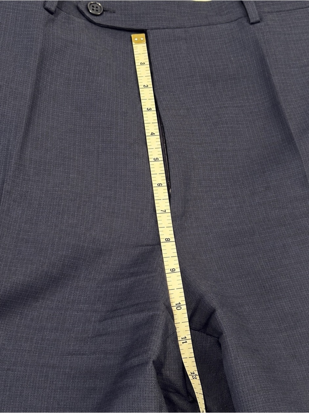 Canali 1934 Italy Men’s 2-Piece Suit Check Navy Blue 100% Wool Size 46R / 40x32 - Picture 9 of 12